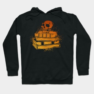 Skulls on books - Dark Academia Hoodie